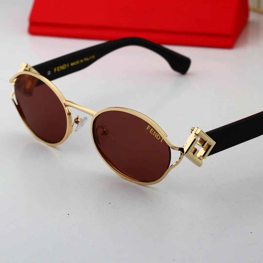 New curved nylon high-definition lens sunglasses, half-frame design shows elegance