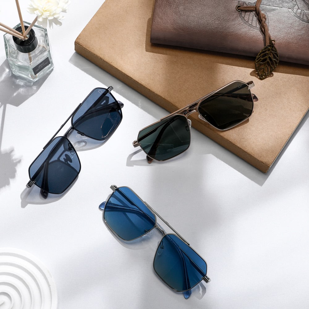 Dollger Retro-Vintage Aviator Tinted Sunglasses