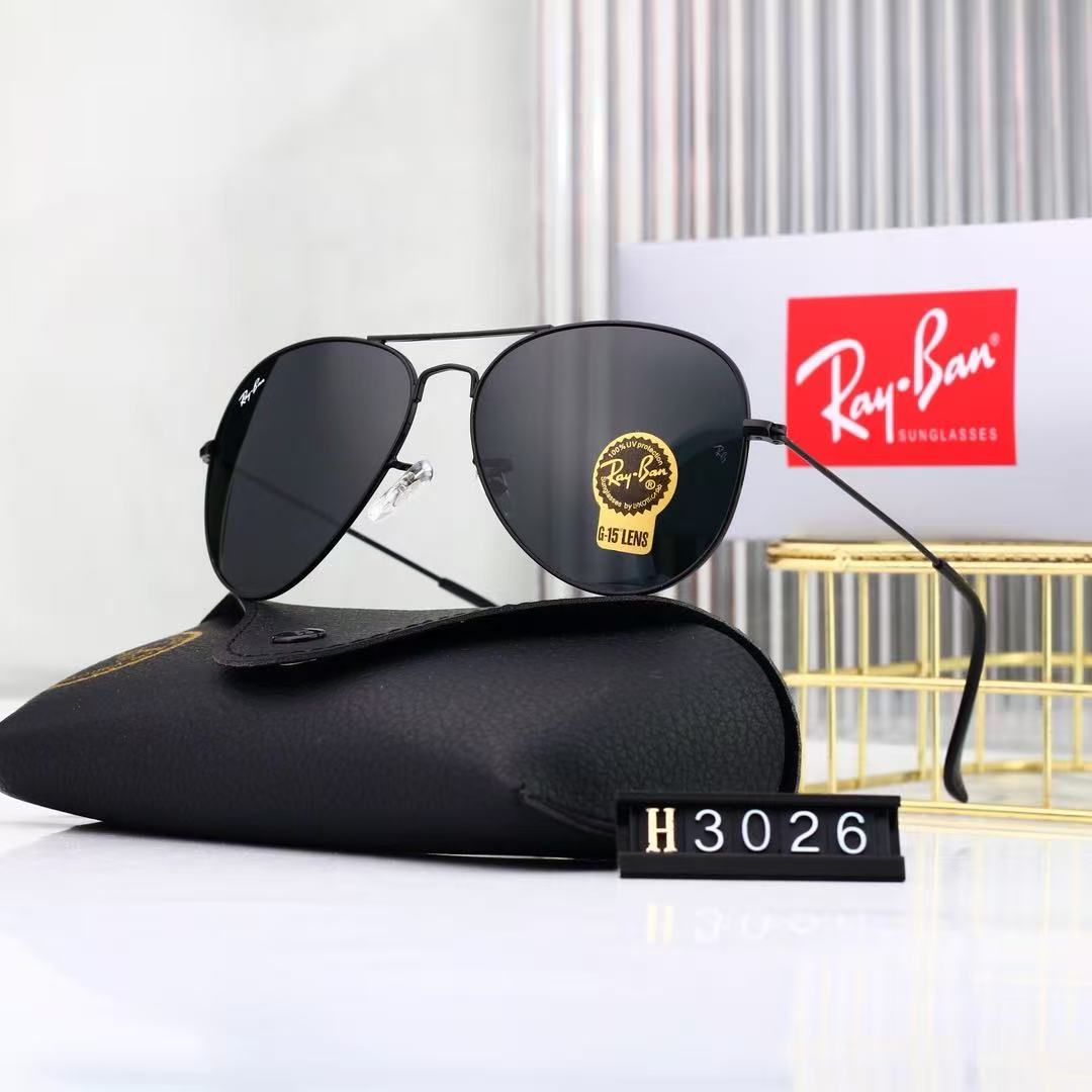 Tempered high-definition glass gradient color-coated aviator sunglasses