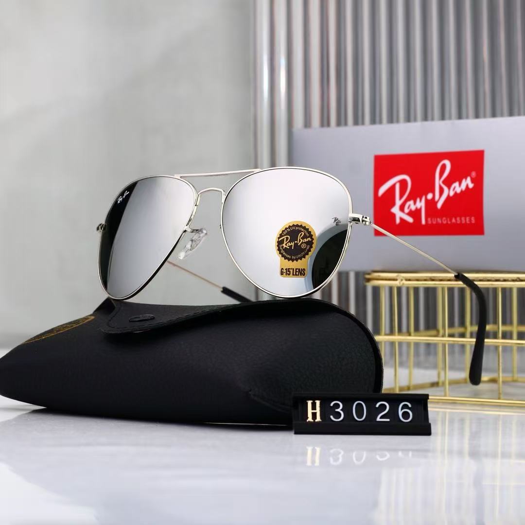 Tempered high-definition glass gradient color-coated aviator sunglasses