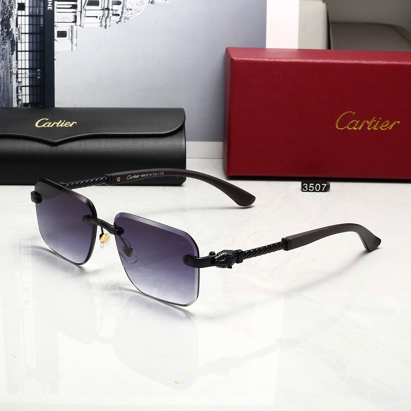 "Fashion hot 5 color sunglasses 3507"