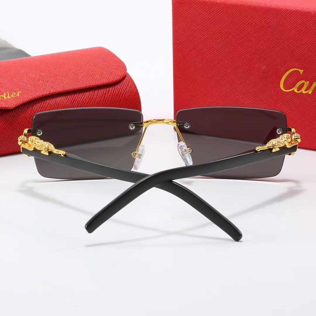"Leopard Head" Series Rimless Sunglasses